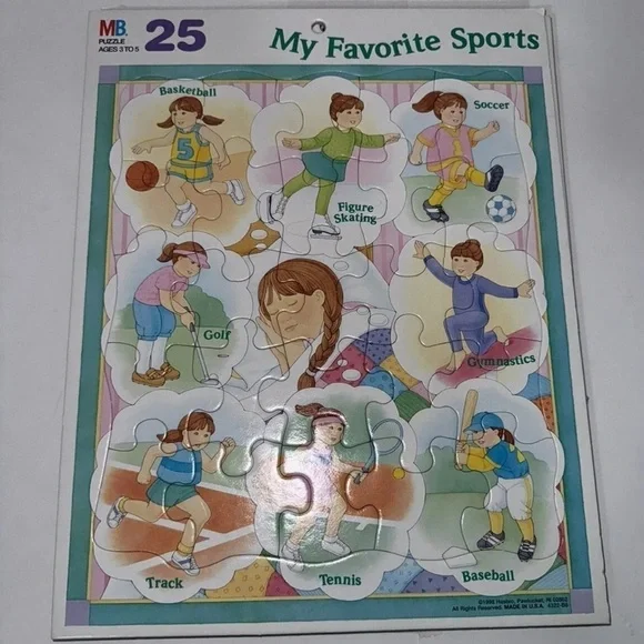 1998 Vintage Hasbro Cradboard Puzzle - Lot Of 6 - Picture 3 of 8